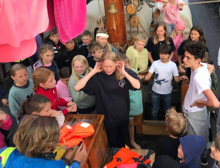 samling på däck kollo